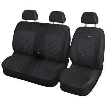 Fundas de asientos hechas a medida para Renault Trafic II Furgoneta (2001-2014) solo asientos delanteros - E4