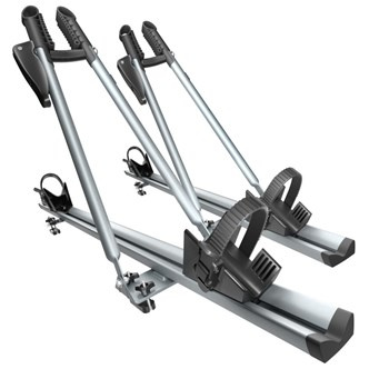 2x Portabicicletas de techo, Soporte para bicicletas para el techo del coche con barra de aluminio con llave - 2xM-17