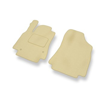 Alfombrillas de Velour adecuadas para Citroen Berlingo II Furgoneta (2008-2018) - alfombras para coche - Premium color beige
