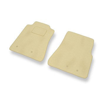 Alfombrillas de Velour adecuadas para Ford Mustang V Coupé, Cabrio (2005-2014) - alfombras para coche - Premium color beige