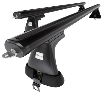 Portaequipajes de techo adecuadas para Mercedes-Benz Classe S W220 Berlina (1999-2005) - baca negra para coche - barras para techo de coche - sin puntos de montaje - aluminio