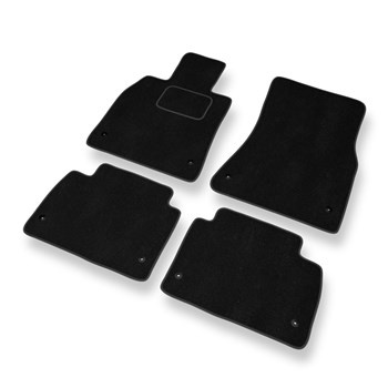 Alfombrillas de Velour adecuadas para Lexus GS III Berlina (2004-2012) - alfombras para coche - Premium color negro