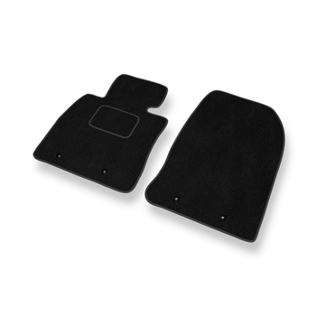 Alfombrillas de Velour adecuadas para Mazda 2 III Hatchback, Berlina (2014-2023) - alfombras para coche - Premium color negro