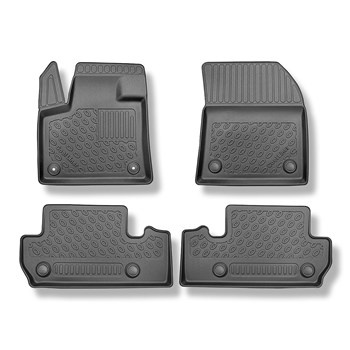 Alfombrillas de TPE adecuadas para Peugeot 3008 II SUV (11.2016-....) - con Hi-Fi-System FOCAL; no adecuado para Hybrid & Hybrid4 - alfombras para coche