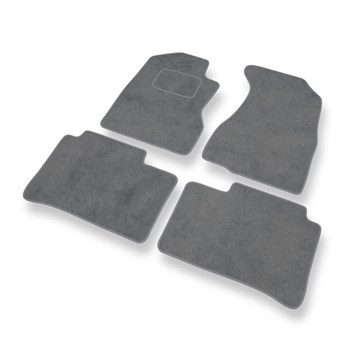 Alfombrillas de Velour adecuadas para Honda CR-V II SUV (2001-2007) - alfombras para coche - Premium color gris