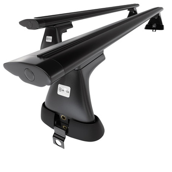 Portaequipajes de techo adecuadas para Mercedes-Benz Classe S W220 Berlina (1999-2005) - baca negra para coche - barras para techo de coche - sin puntos de montaje - aluminio