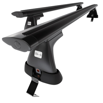 Portaequipajes de techo adecuadas para Citroen C4 Hatchback (2010-2017) - baca negra para coche - barras para techo de coche - sin puntos de montaje - aluminio