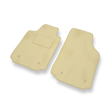 Alfombrillas de Velour adecuadas para Audi A2 I 8Z Hatchback (1999-2005) - alfombras para coche - Premium color beige