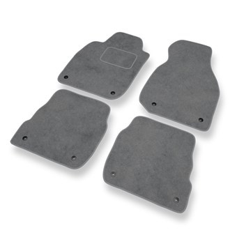 Alfombrillas de Velour adecuadas para Audi A6 II C5 Avant, Sedan (1997-2004) - alfombras para coche - Premium color gris
