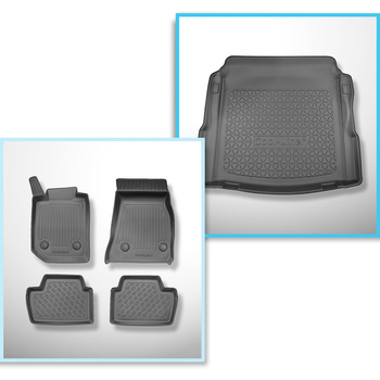 Conjunto de alfombrilla para maletero y alfombrillas para el interior del coche TPE para: BMW 2 G42, G87 Coupé (01.2022-....)