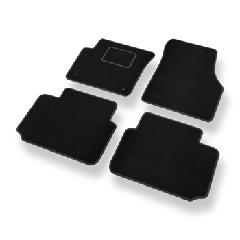 Alfombrillas de Velour adecuadas para Land Rover Discovery Sport SUV (2015-....) - alfombras para coche - Premium color negro