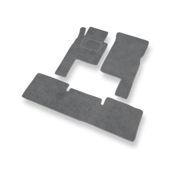 Alfombrillas de Velour adecuadas para Mercedes-Benz Classe G W463 SUV (1990-2019) 5 puertas - alfombras para coche - Premium color gris