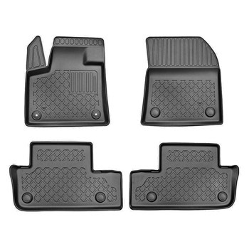 Alfombrillas de TPE adecuadas para Peugeot 3008 II Hybrid & Hybrid4 SUV (09.2019-....) - con Hi-Fi-System FOCAL - alfombras para coche