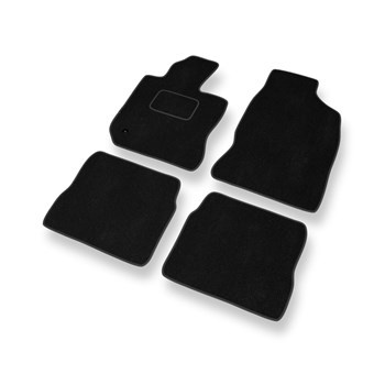 Alfombrillas de Velour adecuadas para Chrysler PT Cruiser Manual Cabrio, Monovolumen (2000-2010) - alfombras para coche - Premium color negro