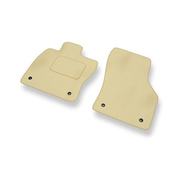 Alfombrillas de Velour adecuadas para Skoda Superb III Familiar, Liftback (2015-2024) - alfombras para coche - Premium color beige