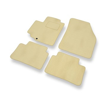 Alfombrillas de Velour adecuadas para Suzuki Alto VI Hatchback (2009-2014) - alfombras para coche - Premium color beige