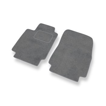 Alfombrillas de Velour adecuadas para Renault Clio III Hatchback (2005-2013) - alfombras para coche - Premium color gris