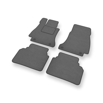 Alfombrillas de Velour adecuadas para Mercedes-Benz Classe E W213 Coupé, Berlina, Familiar (2016-2023) - alfombras para coche - Premium color gris