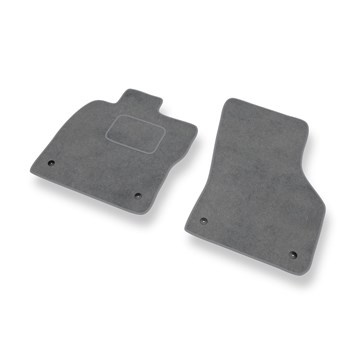 Alfombrillas de Velour adecuadas para Audi A3 III 8V (2012-2020) - alfombras para coche - Premium color gris