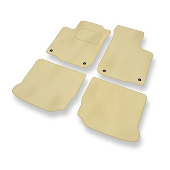 Alfombrillas de Velour adecuadas para Volkswagen New Beetle I (1998-2005) - alfombras para coche - Premium color beige