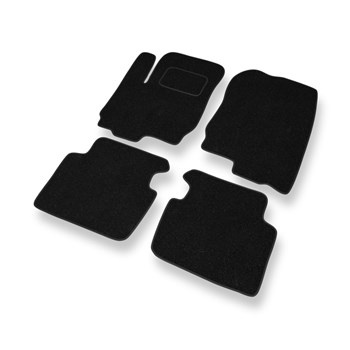 Alfombrillas de fieltro adecuadas para Mitsubishi Colt VI Hatchback (2004-2008) - alfombras para coche - color negro