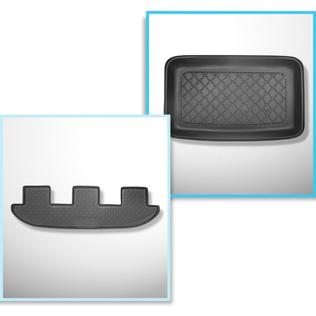 Conjunto de alfombrilla para maletero y alfombrillas para el interior del coche TPE para: Seat Alhambra II Furgonetaeta (09.2010-03.2022)