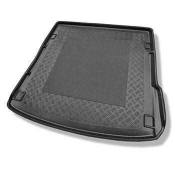 Alfombra para maletero adecuada para Audi Q7 4L SUV (03.2006-05.2015) - Protector maletero - Alfombrilla maletero antideslizante - 5/7 plazas; 3a fila de asientos abatible