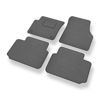 Alfombrillas de Velour adecuadas para Land Rover Discovery Sport SUV (2015-....) - alfombras para coche - Premium color gris