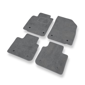 Alfombrillas de Velour adecuadas para Lexus LS IV XF40 (2006-2010) - alfombras para coche - Premium color gris