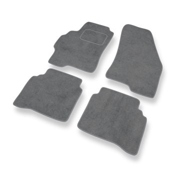 Alfombrillas de Velour adecuadas para Ford Mondeo II Hatchback, Familiar, Berlina (1996-2000) - alfombras para coche - Premium color gris