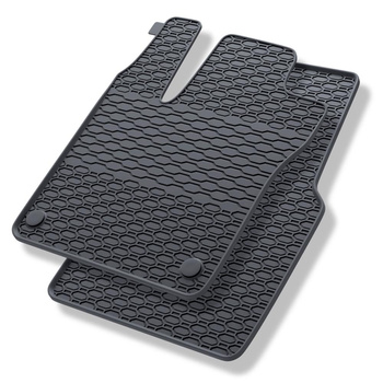 Alfombrillas de goma adecuadas para Renault Twingo E-Tech Hatchback (2020-2024) - alfombras para coche - negro - 2 unidades