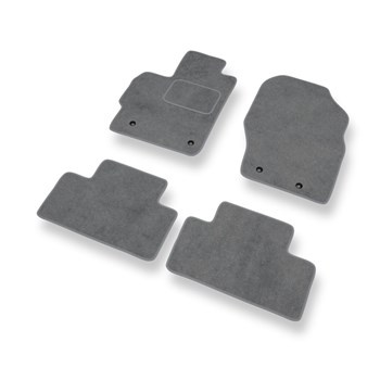 Alfombrillas de Velour adecuadas para Mazda CX-7 SUV (2007-2012) - alfombras para coche - Premium color gris