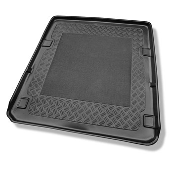 Alfombra para maletero adecuada para Mercedes-Benz Classe E W211 Familiar (2003-10.2009) - Protector maletero - Alfombrilla maletero antideslizante - con navegación y teléfono (sin compartimentos)