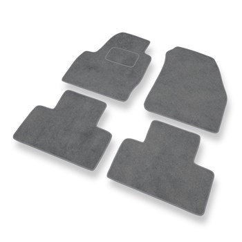 Alfombrillas de Velour adecuadas para Land Rover Range Rover Evoque SUV (2011-2018) - alfombras para coche - Premium color gris
