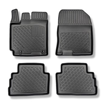 Alfombrillas de TPE adecuadas para Hyundai Kona SUV (11.2017-....) - no para la versión eléctrica y híbrida - alfombras para coche