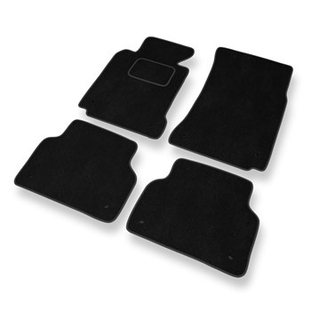 Alfombrillas de Velour adecuadas para BMW 5 M5 III E39 Berlina, Touring (1998-2003) - alfombras para coche - Premium color negro