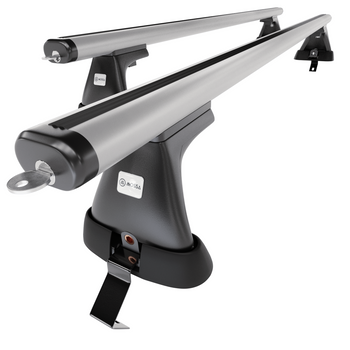 Portaequipajes de techo adecuadas para Ford C-Max mk II Monovolumen (2010-2015) - baca plata para coche - barras para techo de coche - sin puntos de montaje - aluminio