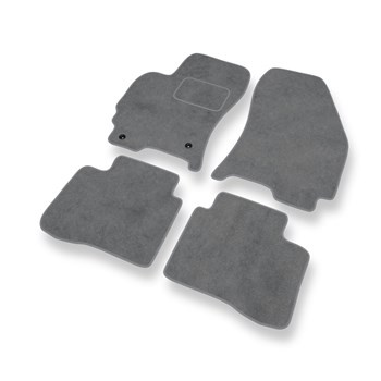 Alfombrillas de Velour adecuadas para Ford Mondeo III Hatchback, Familiar, Berlina (2000-2007) - alfombras para coche - Premium color gris