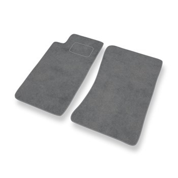 Alfombrillas de Velour adecuadas para Mazda MX-5 I Roadster (1990-1998) - alfombras para coche - Premium color gris