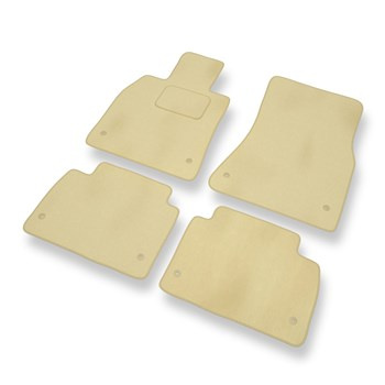 Alfombrillas de Velour adecuadas para Lexus GS III Berlina (2004-2012) - alfombras para coche - Premium color beige