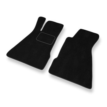 Alfombrillas de Velour adecuadas para Smart Roadster I Coupé, Roadster (2002-2006) - alfombras para coche - Premium color negro
