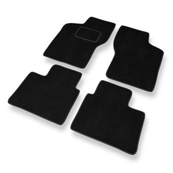 Alfombrillas de Velour adecuadas para Fiat Brava Hatchback (1995-2001) - alfombras para coche - Premium color negro