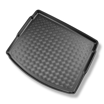 Alfombra para maletero adecuada para Renault Megane IV Sport Tourer (09.2016-....) - Protector maletero - Alfombrilla maletero antideslizante - parte superior del maletero (entrada de carga plana); base móvil en la posición más alta; No compatible con E-T