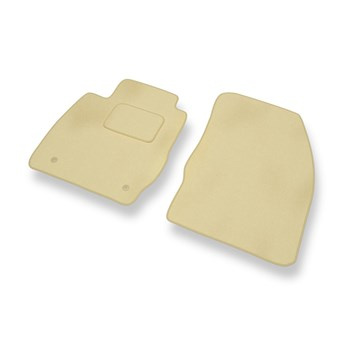 Alfombrillas de Velour adecuadas para Ford Fiesta VI Hatchback, Furgoneta (2008-2012) - alfombras para coche - Premium color beige