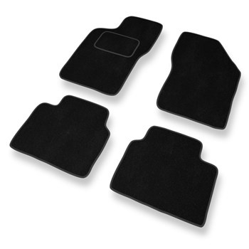 Alfombrillas de Velour adecuadas para Alfa Romeo 155 Berlina (1992-1998) - alfombras para coche - Premium color negro