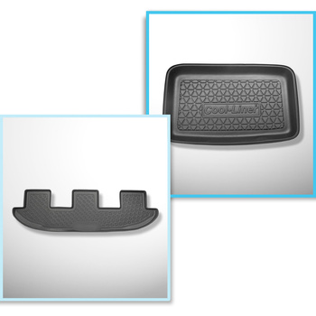 Conjunto de alfombrilla para maletero y alfombrillas para el interior del coche TPE para: Seat Alhambra II Furgonetaeta (09.2010-03.2022)