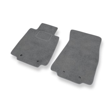 Alfombrillas de Velour adecuadas para Nissan 370Z Coupé, Roadster (2008-2020) - alfombras para coche - Premium color gris