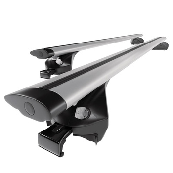 Portaequipajes de techo adecuadas para Peugeot 3008 SUV (2017-2024) - baca plata para coche - barras para techo de coche - railing integrado - aluminio