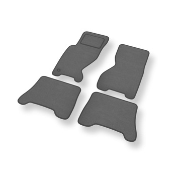 Alfombrillas de Velour adecuadas para Jeep Grand Cherokee II SUV (1998-2005) - alfombras para coche - Premium color gris