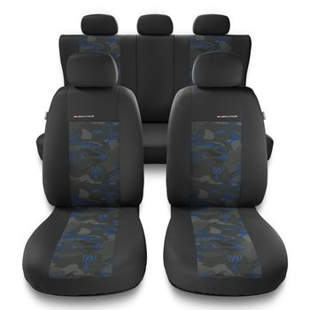 Fundas universales para asientos de coche para Daihatsu Sirion I, II, III (1998-2019) - UNE-BL